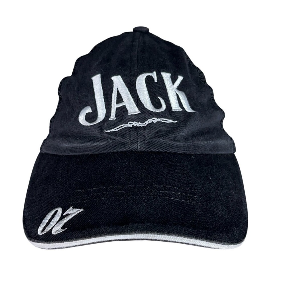 Jack Daniels Hat‎ Mens One Size Black Mesh Old No 7 Whiskey Brand Trucker Cap